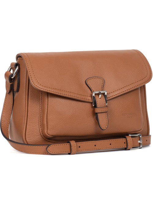 Sac porté travers  Cuir MIRABELLE - Kiabi