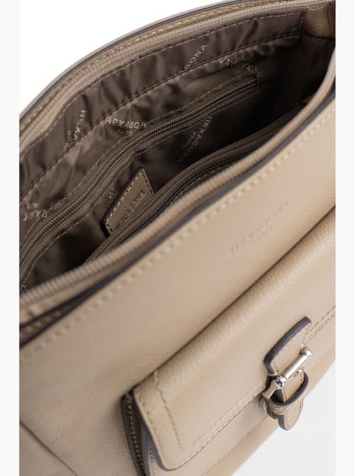 Sac porté travers  Cuir MIRABELLE - Kiabi