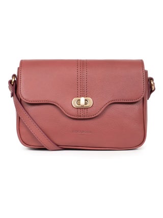Sac porté travers  Cuir PRALINE