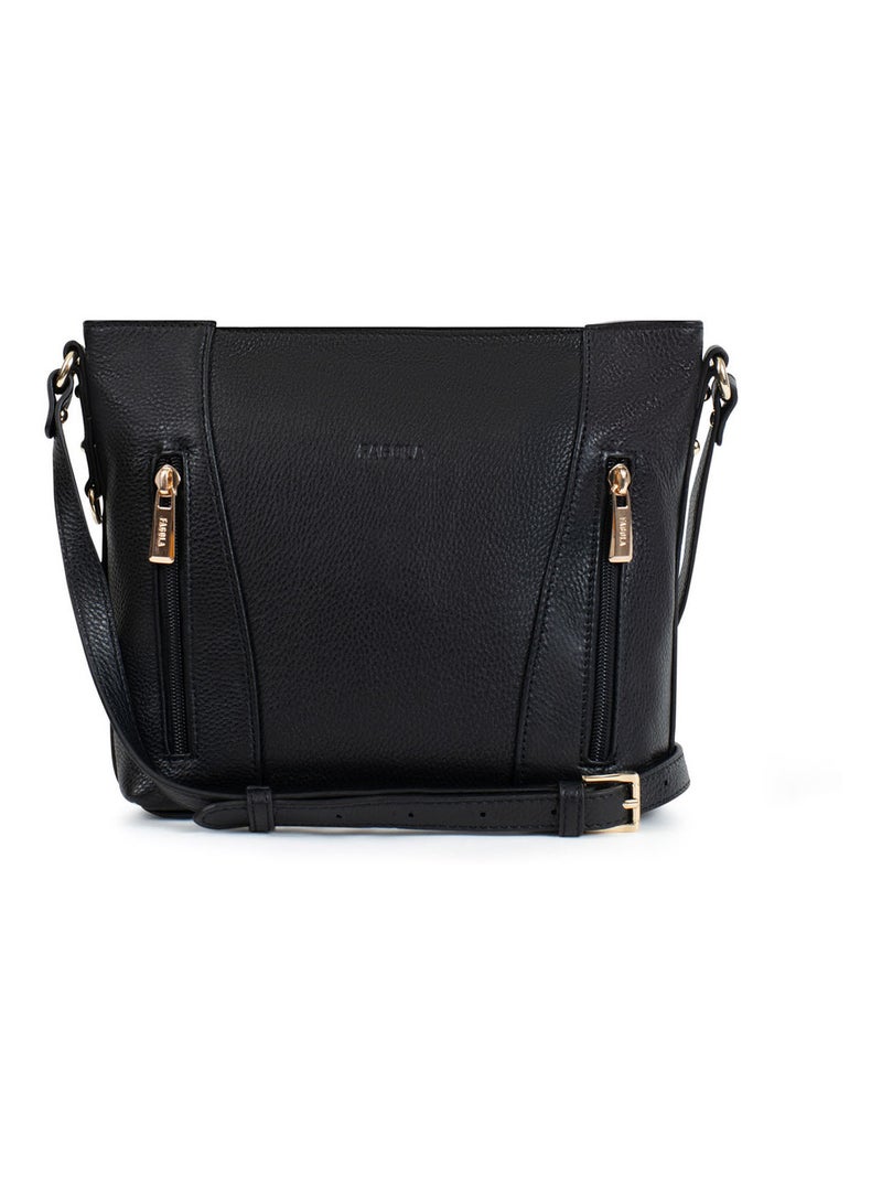 Sac porté travers Cuir Preta Femme Noir - Kiabi