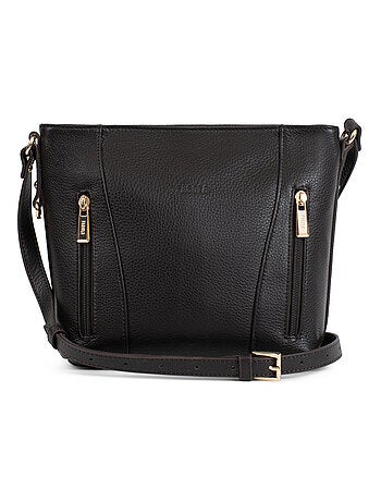 Sac porté travers Cuir Preta Femme Nos meilleurs cuirs | FAGOLA