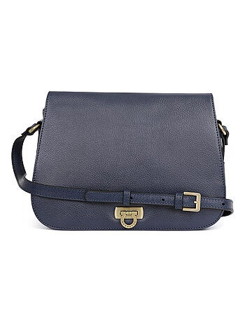 Sac porté travers cuir république hexagona