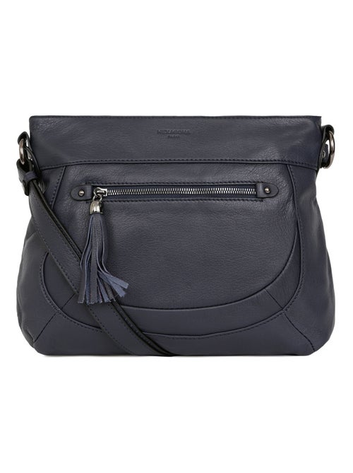 Sac porté travers  Cuir SAUVAGE - Kiabi