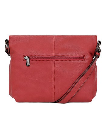 Sac porté travers cuir sauvage hexagona