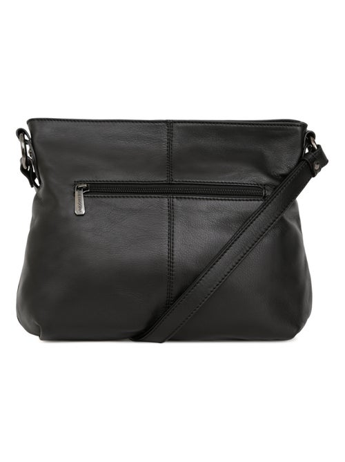 Sac porté travers  Cuir SAUVAGE - Kiabi