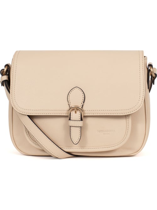 Sac porté travers  Cuir TAIMA - Kiabi