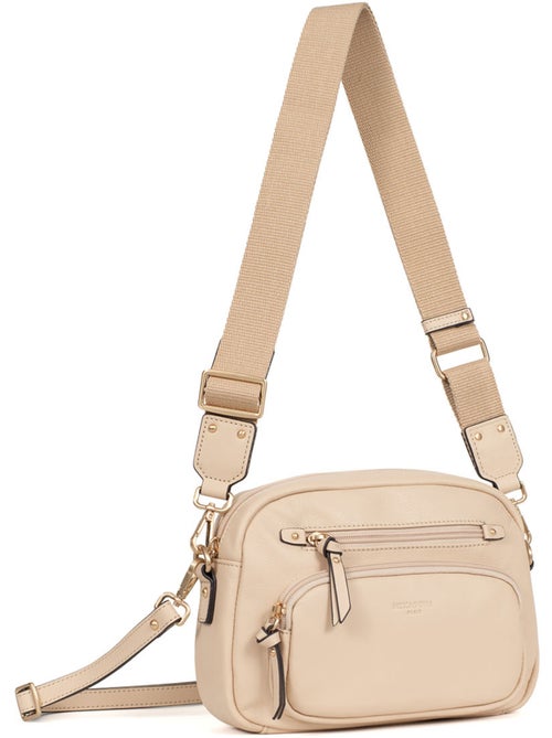 Sac porté travers  Cuir TAIMA - Kiabi