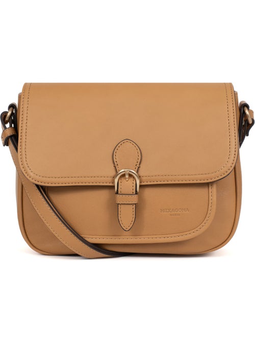 Sac porté travers  Cuir TAIMA - Kiabi