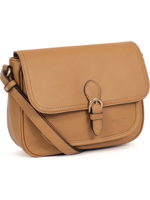 Sac porté travers  Cuir TAIMA - Kiabi