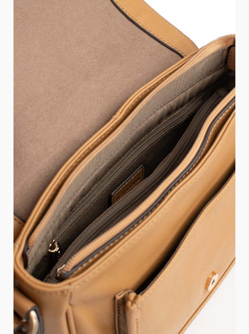 Sac porté travers  Cuir TAIMA - Kiabi