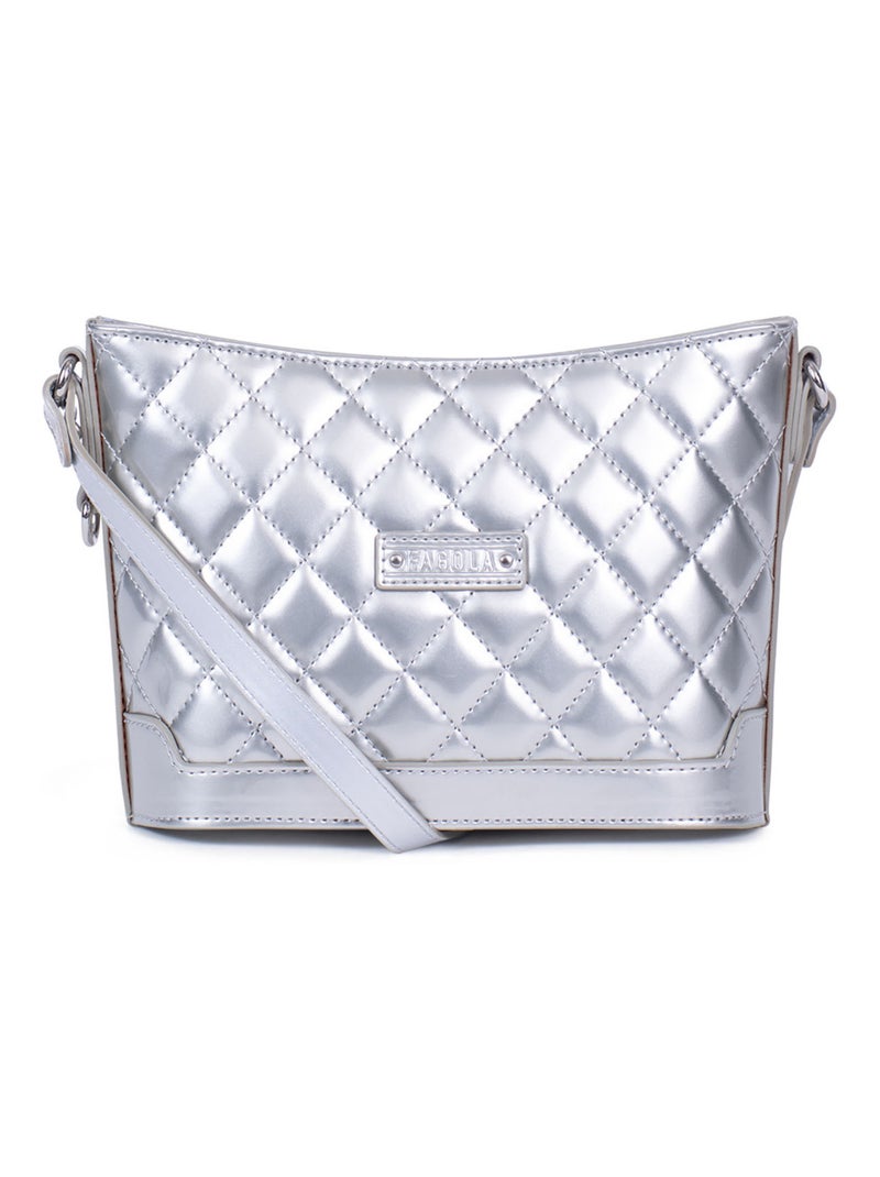Sac porté travers Daisy Argent - Kiabi