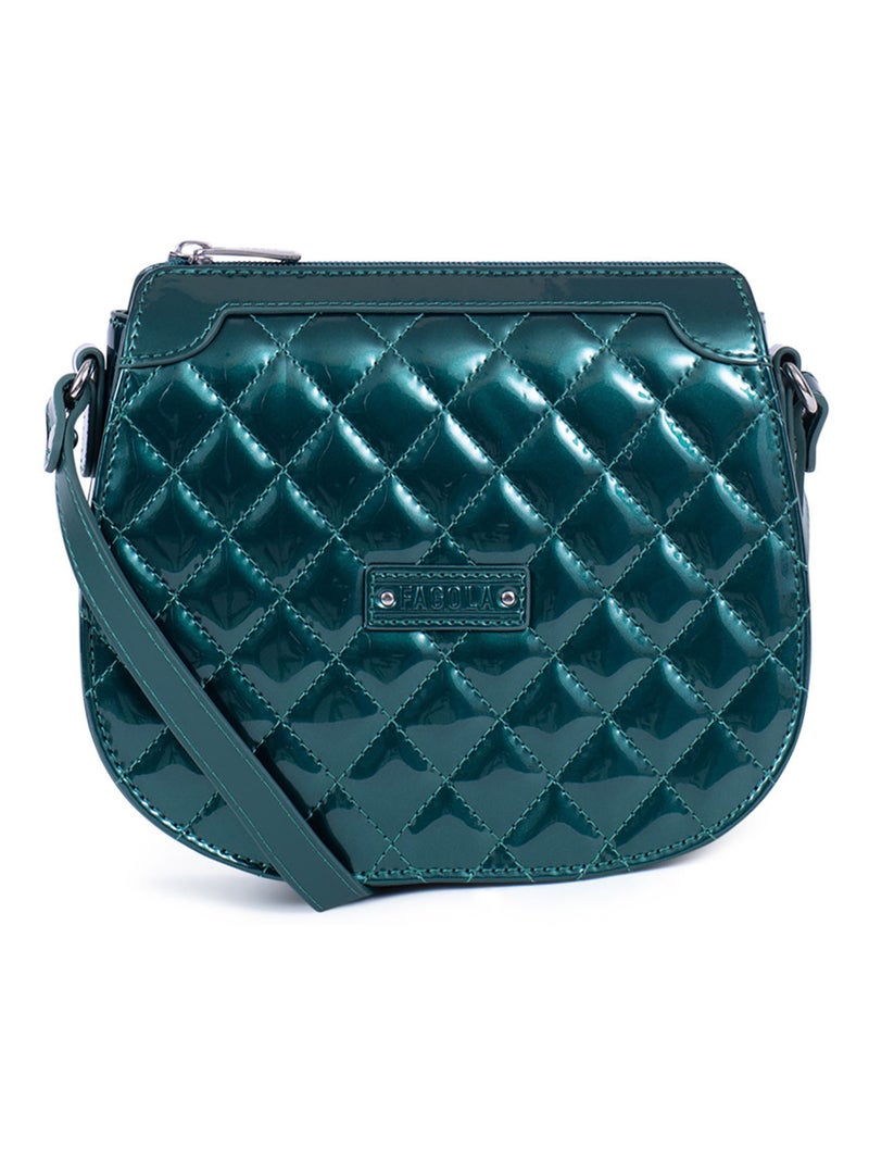 Sac porté travers Daisy Femme Vert émeraude - Kiabi
