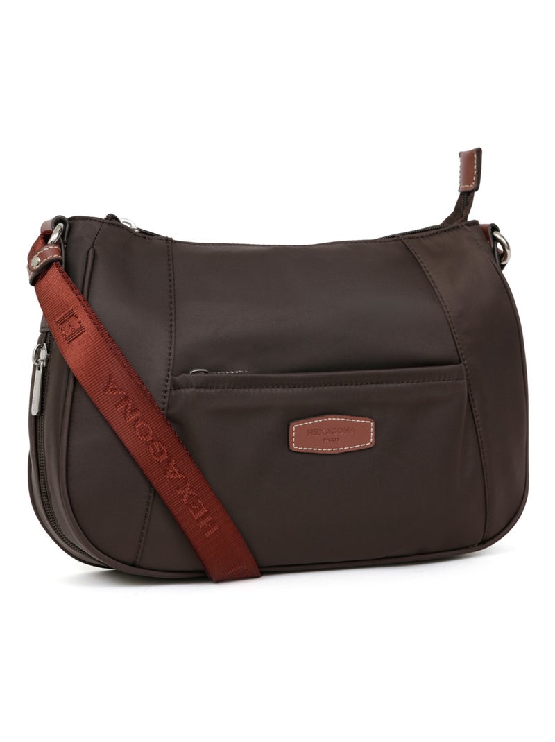Sac porté travers DIVERSITÉ Marron foncé - Kiabi