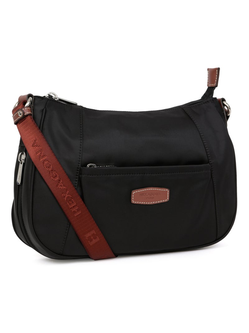 Sac porté travers DIVERSITÉ Noir Marron - Kiabi