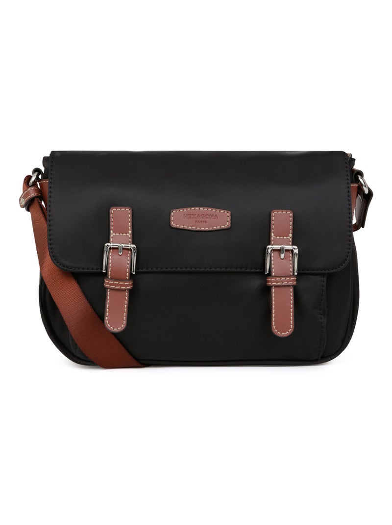 Sac porté travers DIVERSITÉ Noir Marron - Kiabi