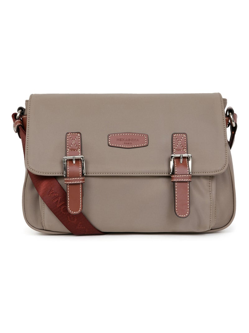 Sac porté travers DIVERSITÉ Taupe - Kiabi