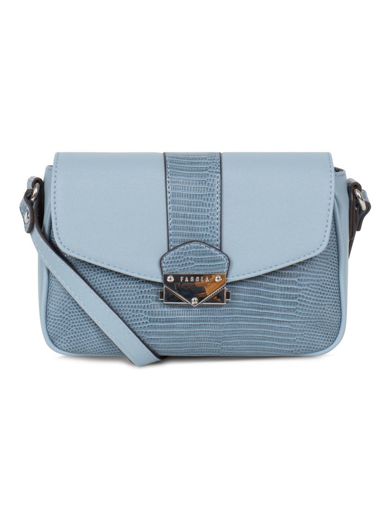 Sac porté travers FABIOLA Bleu clair - Kiabi