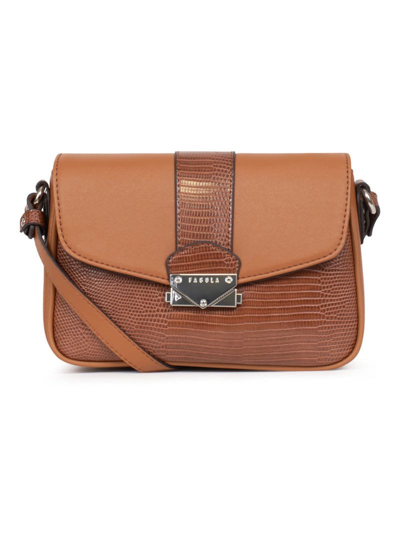 Sac porté travers FABIOLA Cognac - Kiabi