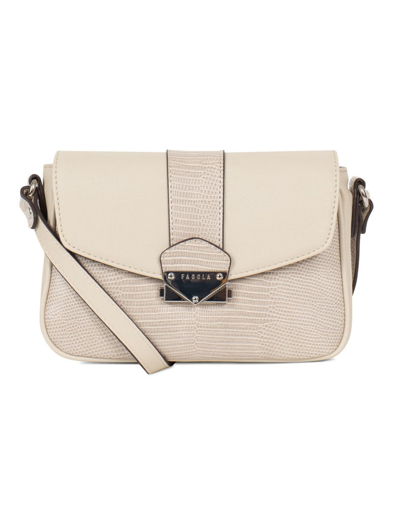 Sac porté travers FABIOLA Gris moyen - Kiabi