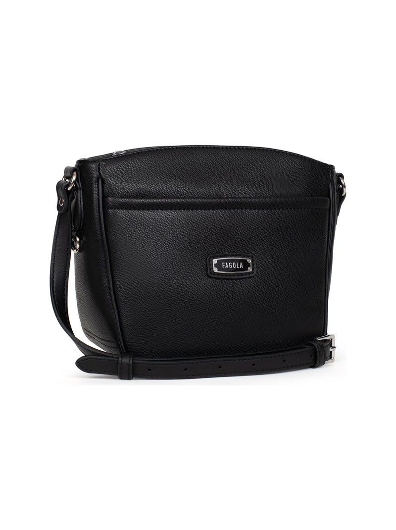 Sac porté travers Flavia  | FAGOLA Noir - Kiabi