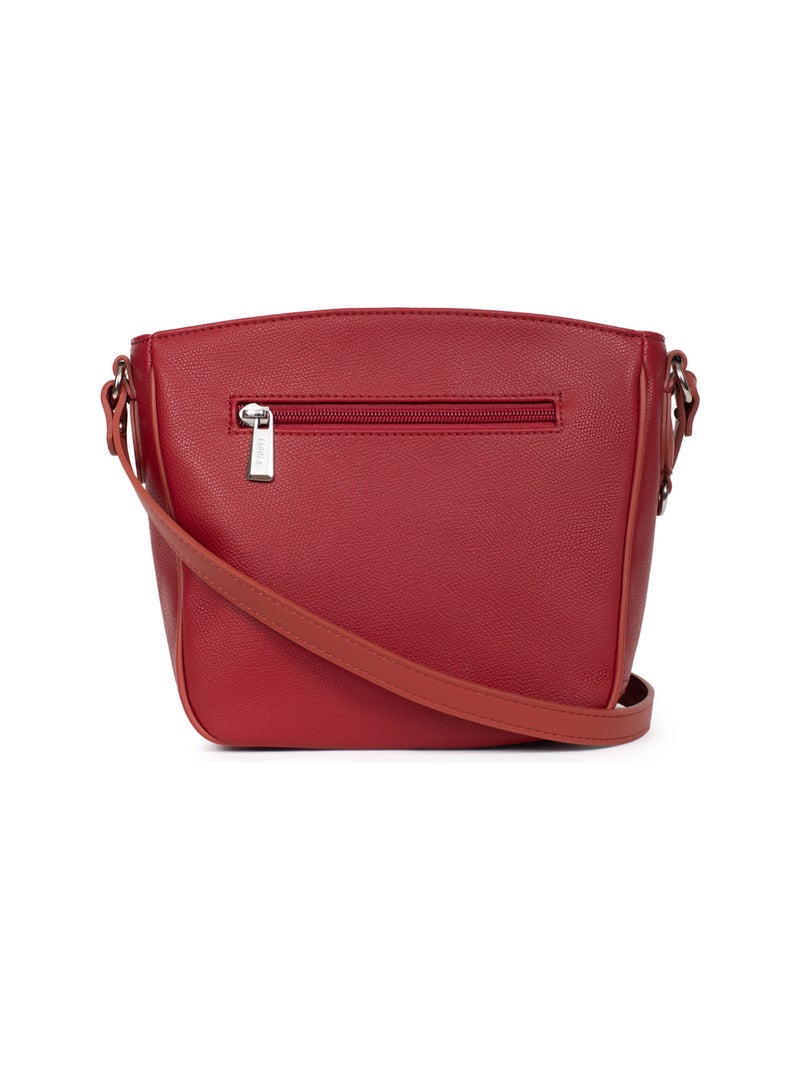 Sac porté travers Flavia  | FAGOLA Rouge carmin - Kiabi