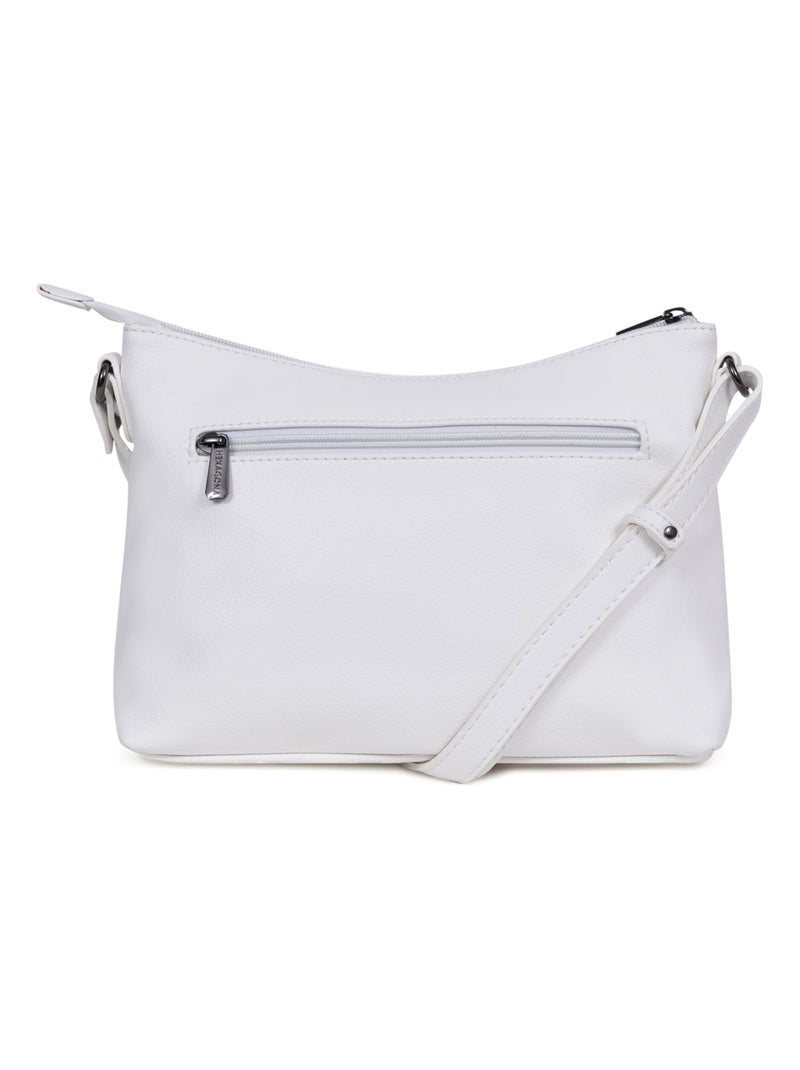 Sac porté travers GRACIEUSE Blanc - Kiabi