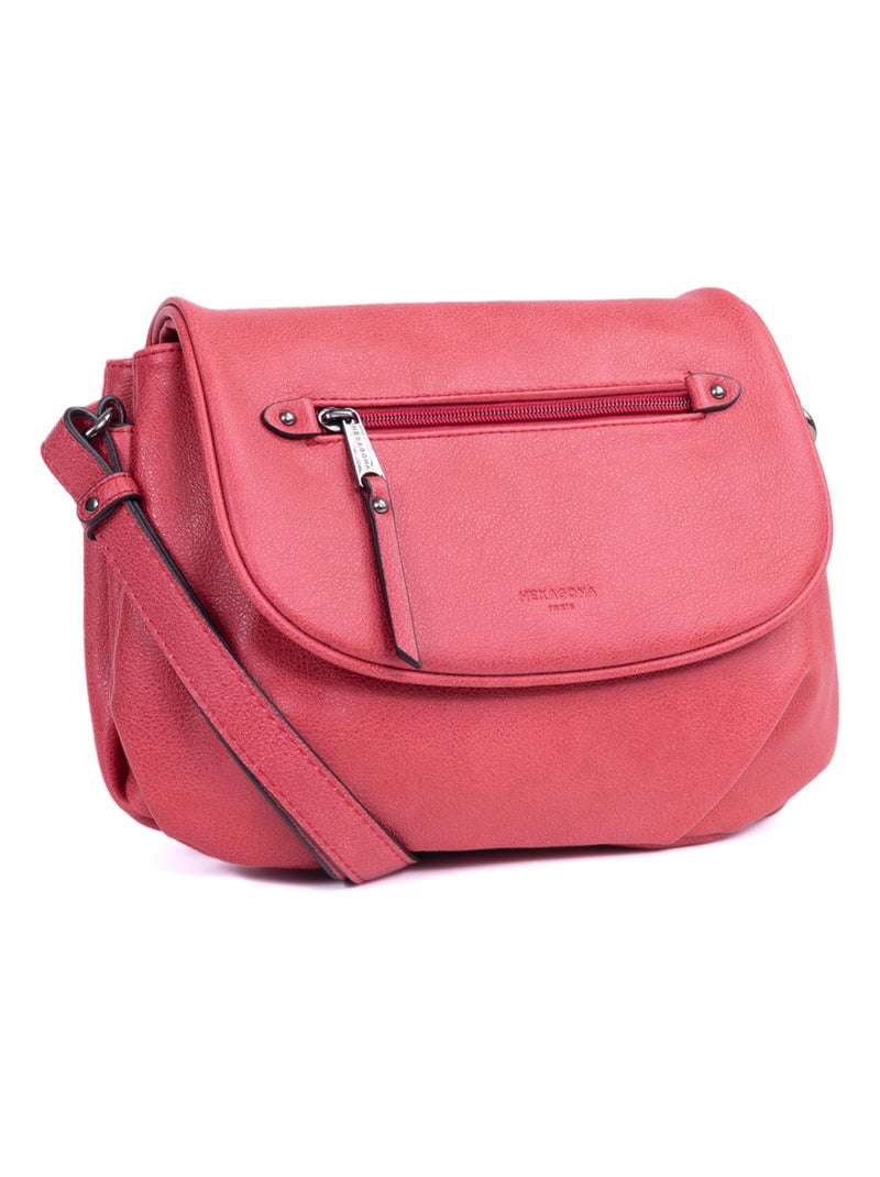 Sac porté travers GRACIEUSE Framboise - Kiabi