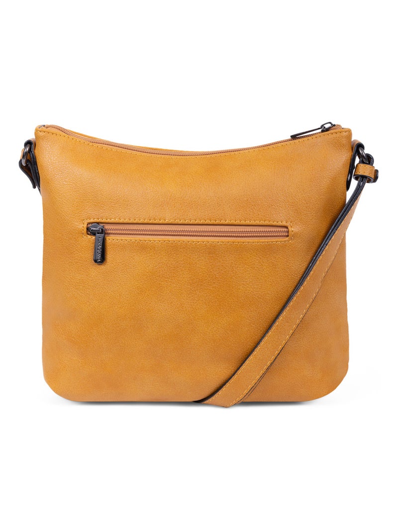 Sac porté travers GRACIEUSE Jaune moutarde - Kiabi