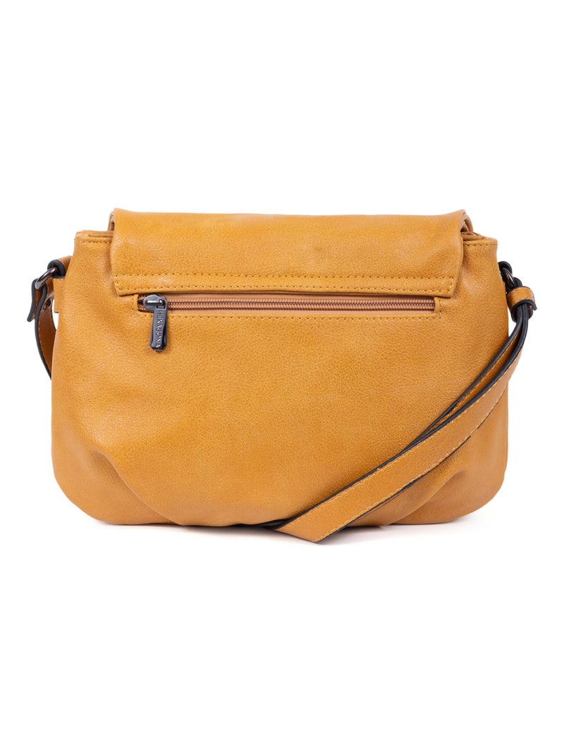 Sac porté travers GRACIEUSE Jaune moutarde - Kiabi