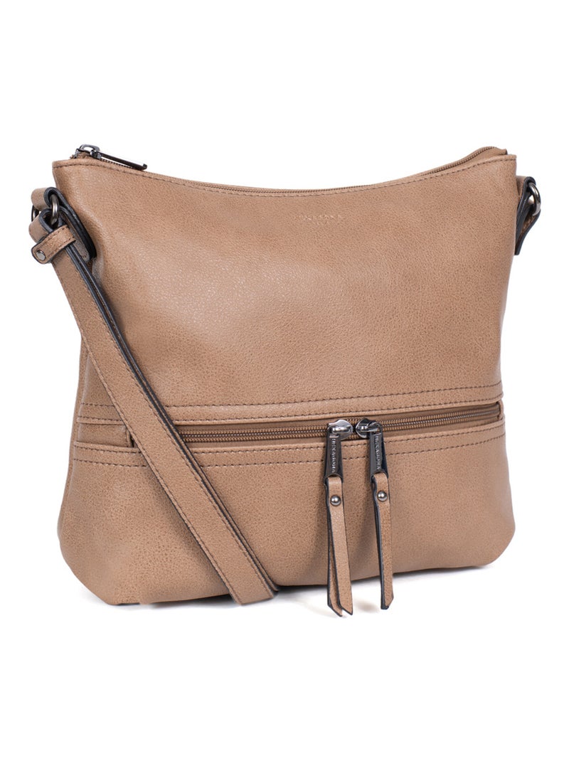 Sac porté travers GRACIEUSE Marron glacé - Kiabi