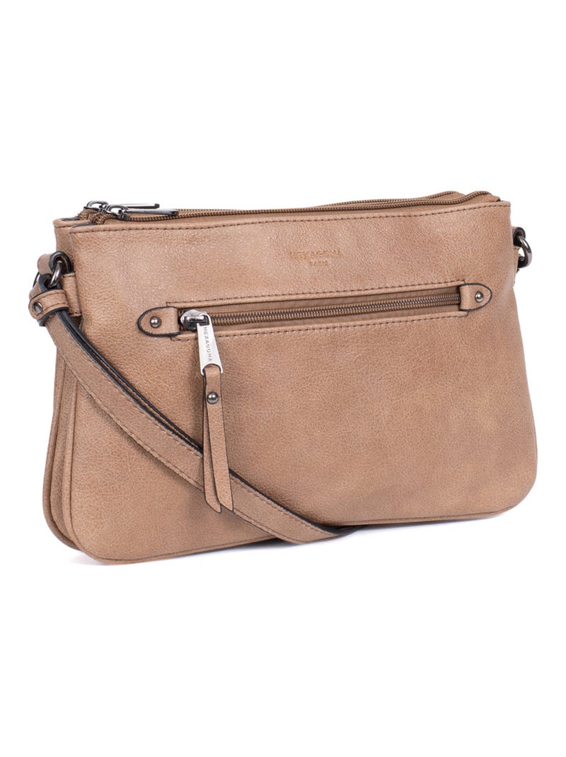 Sac porté travers GRACIEUSE Marron glacé - Kiabi