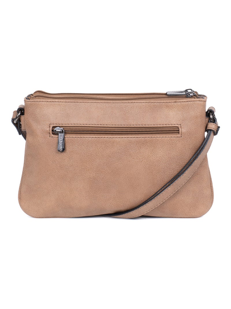 Sac porté travers GRACIEUSE Marron glacé - Kiabi