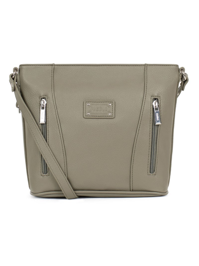 Sac porté travers Kaki - Kiabi