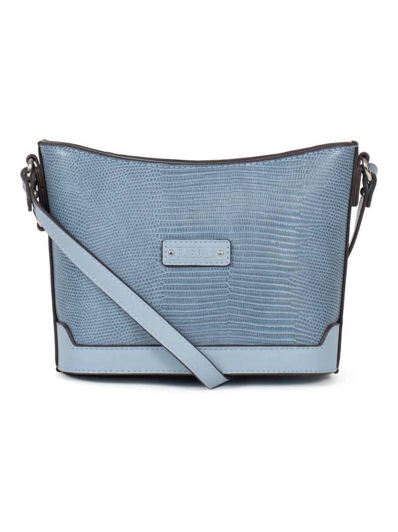 Sac porté travers Maria Femme Bleu clair - Kiabi
