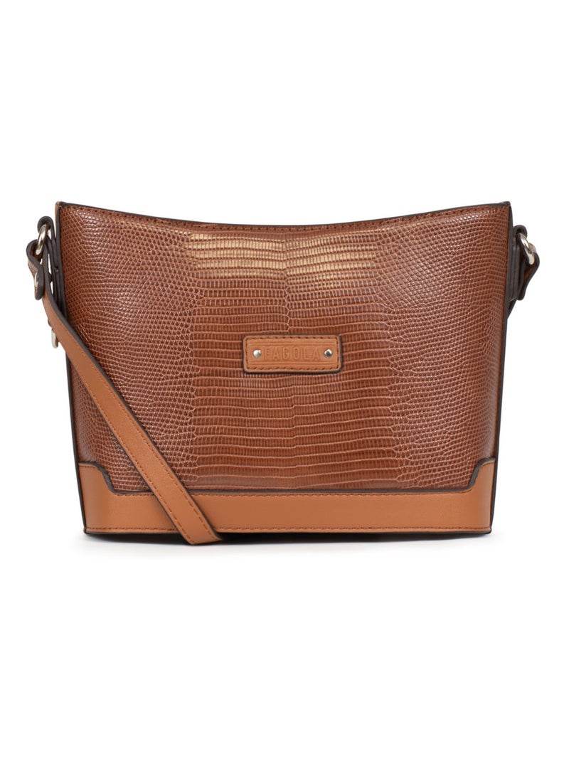 Sac porté travers Maria Femme Cognac - Kiabi
