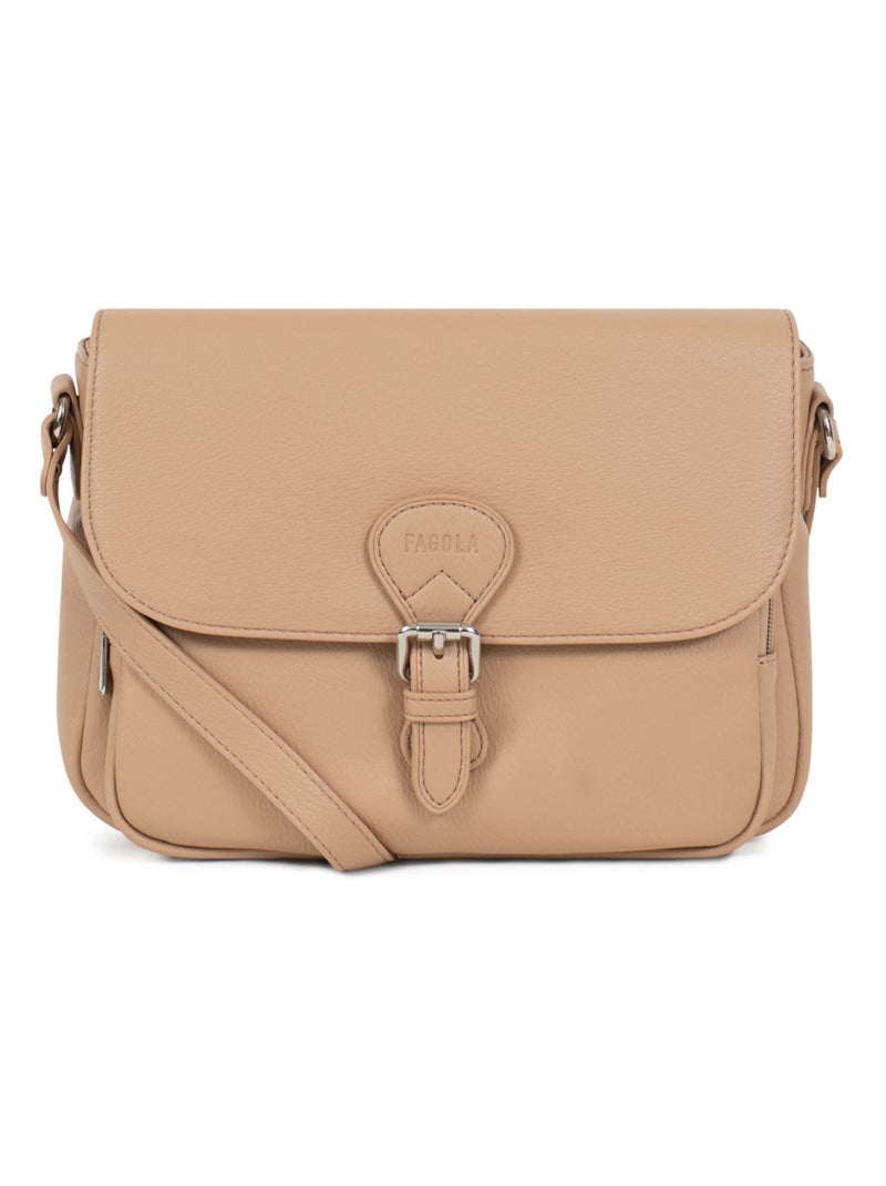 Sac porté travers Marron clair - Kiabi