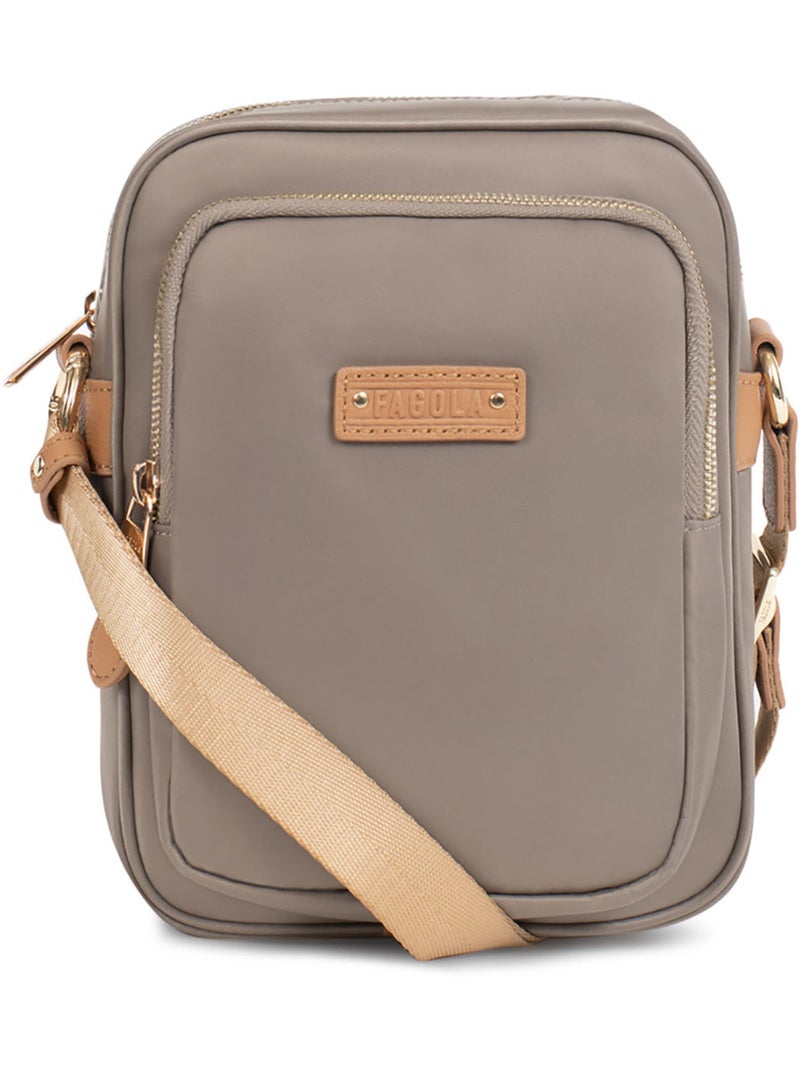 Sac porté travers Marron havane - Kiabi