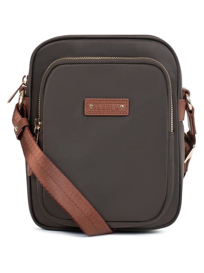 Sac porté travers Marron tabac - Kiabi