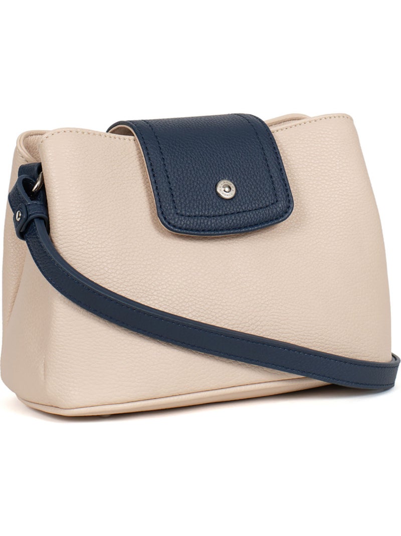 Sac porté travers MAYA Marine/Blanc - Kiabi