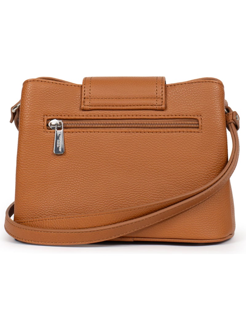 Sac porté travers MAYA Marron caramel - Kiabi