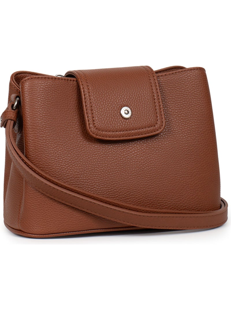Sac porté travers MAYA Marron foncé - Kiabi