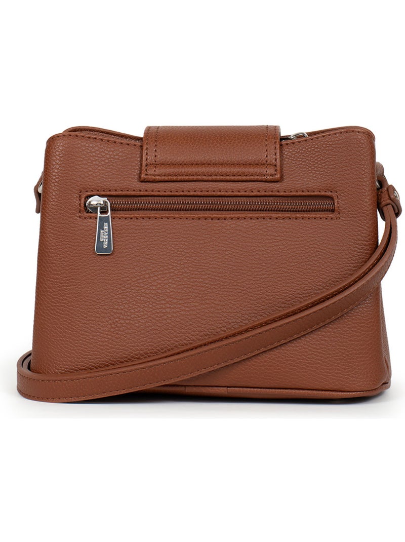 Sac porté travers MAYA Marron foncé - Kiabi