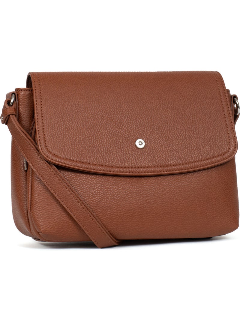 Sac porté travers MAYA Marron foncé - Kiabi