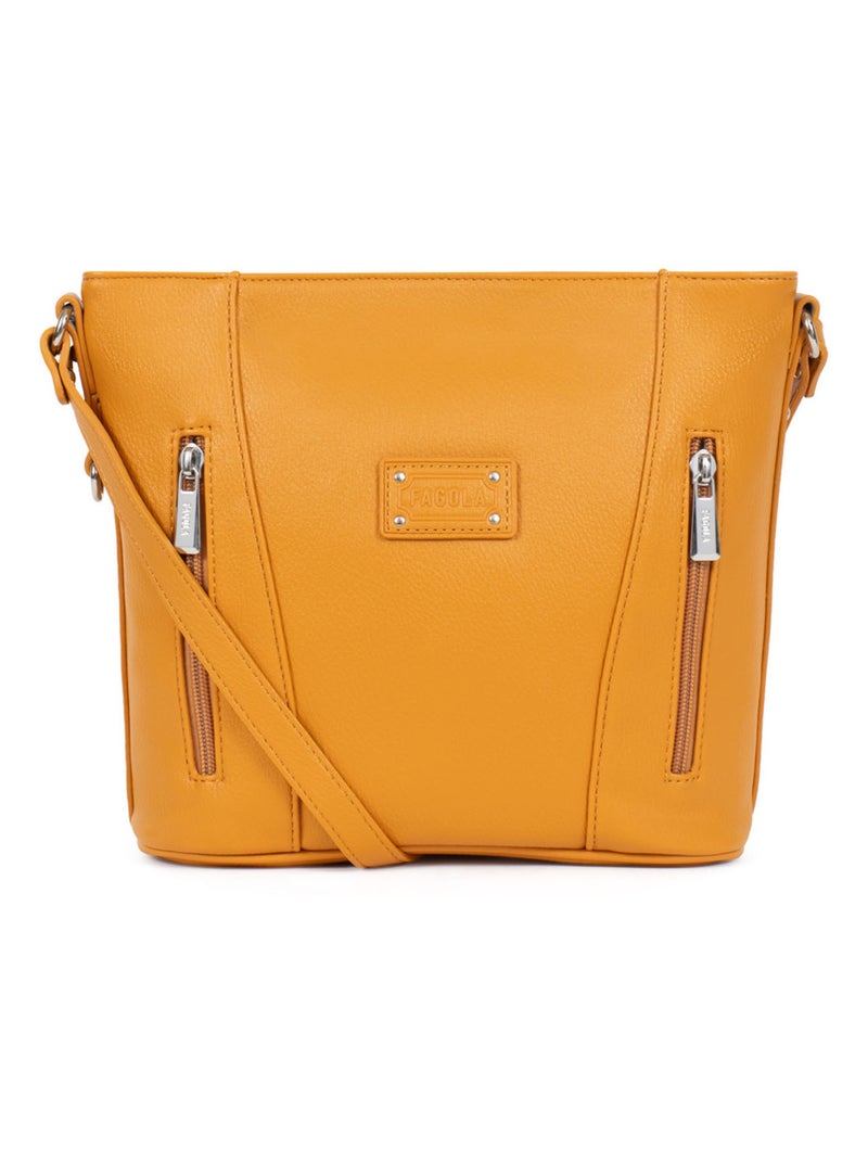 Sac porté travers Moutarde - Kiabi