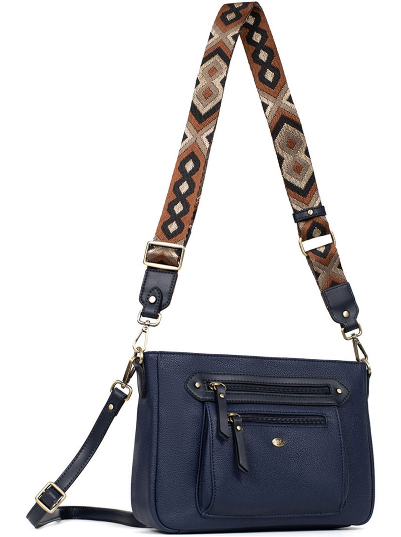 Sac porté travers RONDA Bleu marine - Kiabi