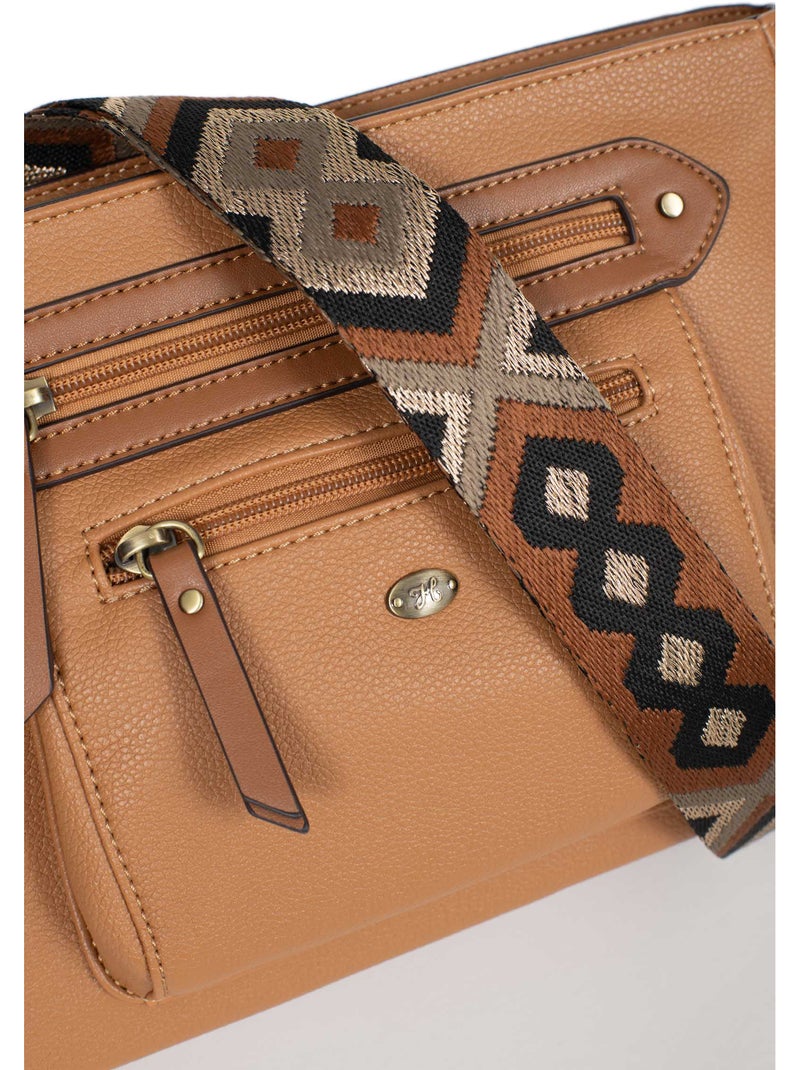Sac porté travers RONDA Marron clair - Kiabi