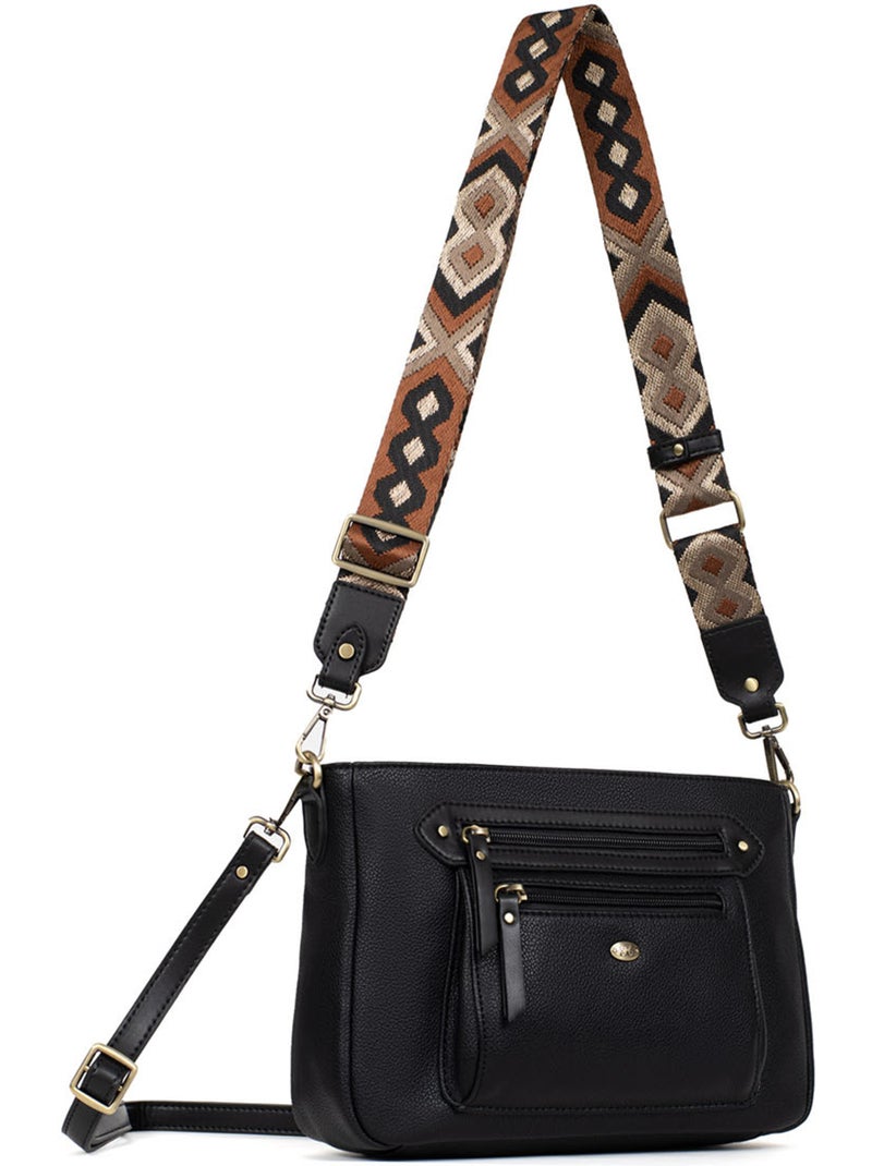 Sac porté travers RONDA Noir - Kiabi