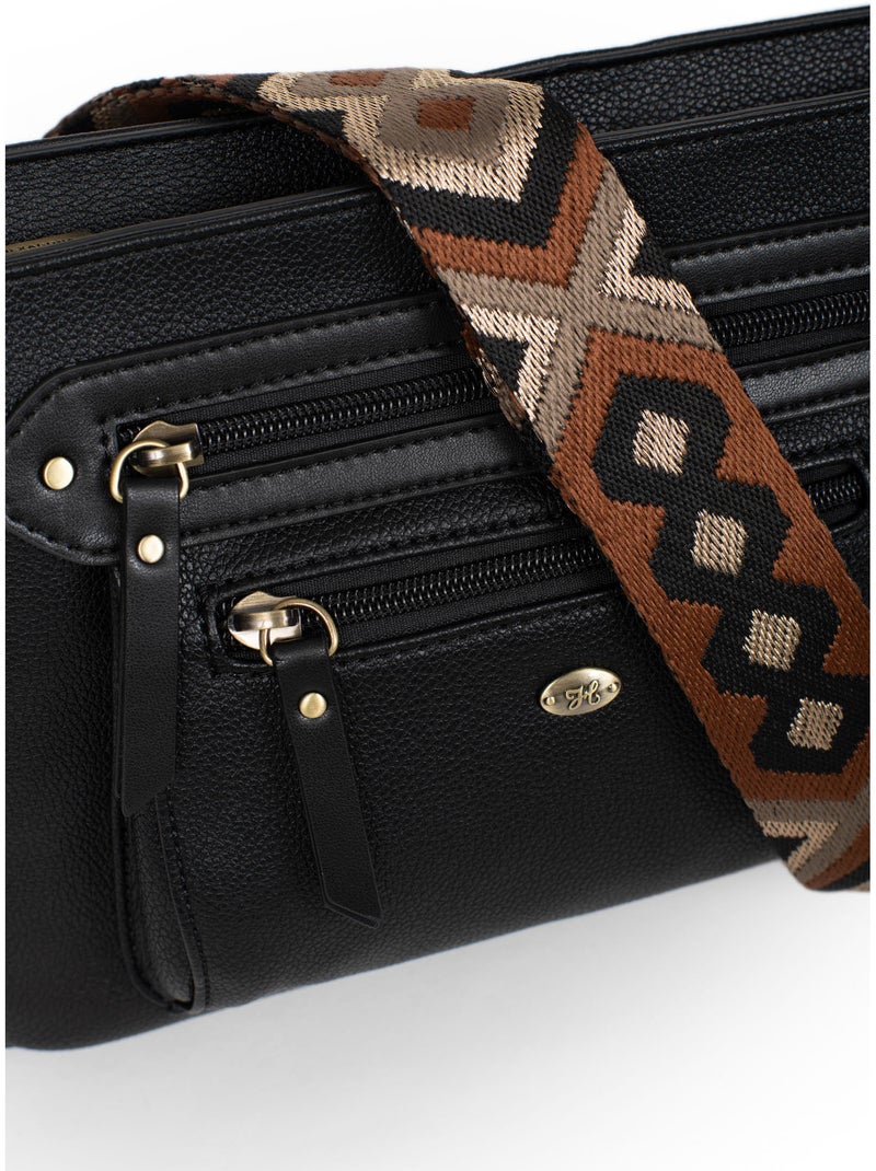Sac porté travers RONDA Noir - Kiabi