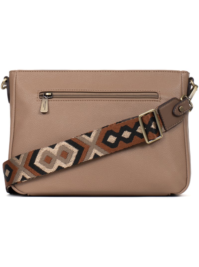Sac porté travers RONDA Taupe - Kiabi