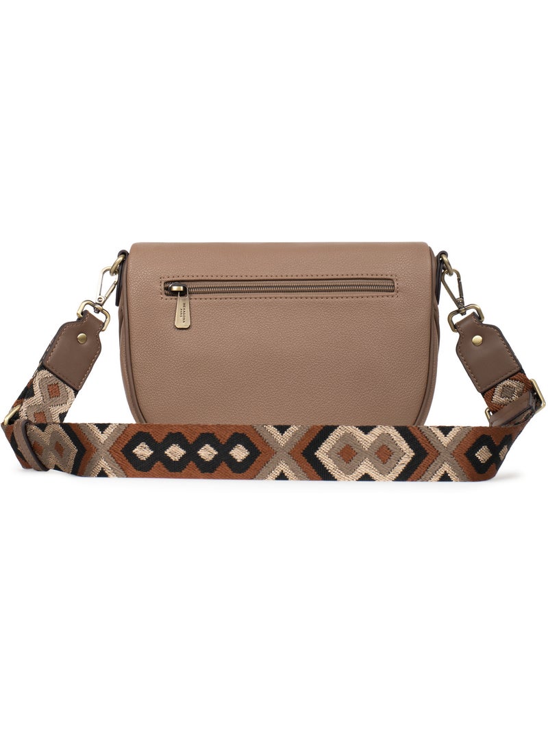 Sac porté travers RONDA Taupe - Kiabi